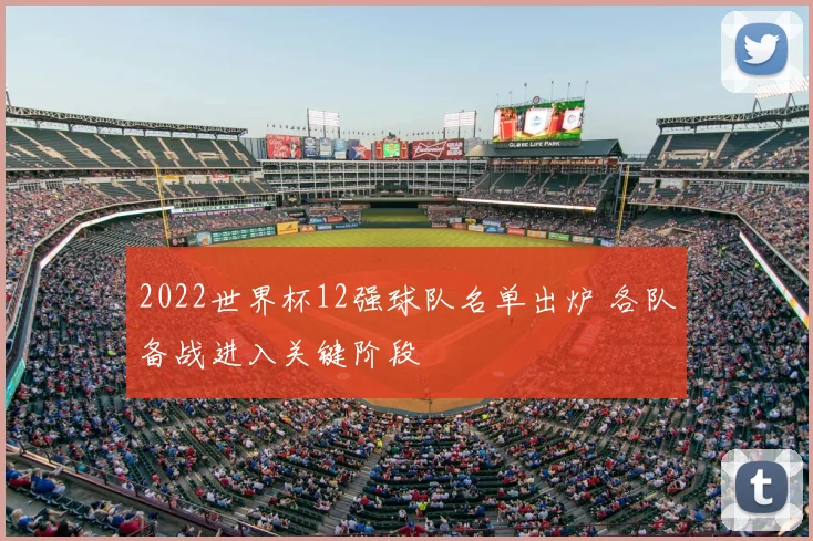 2022世界杯12强球队名单出炉 各队备战进入关键阶段